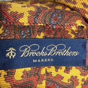 Brooks Brothers Paisley Wool Tie